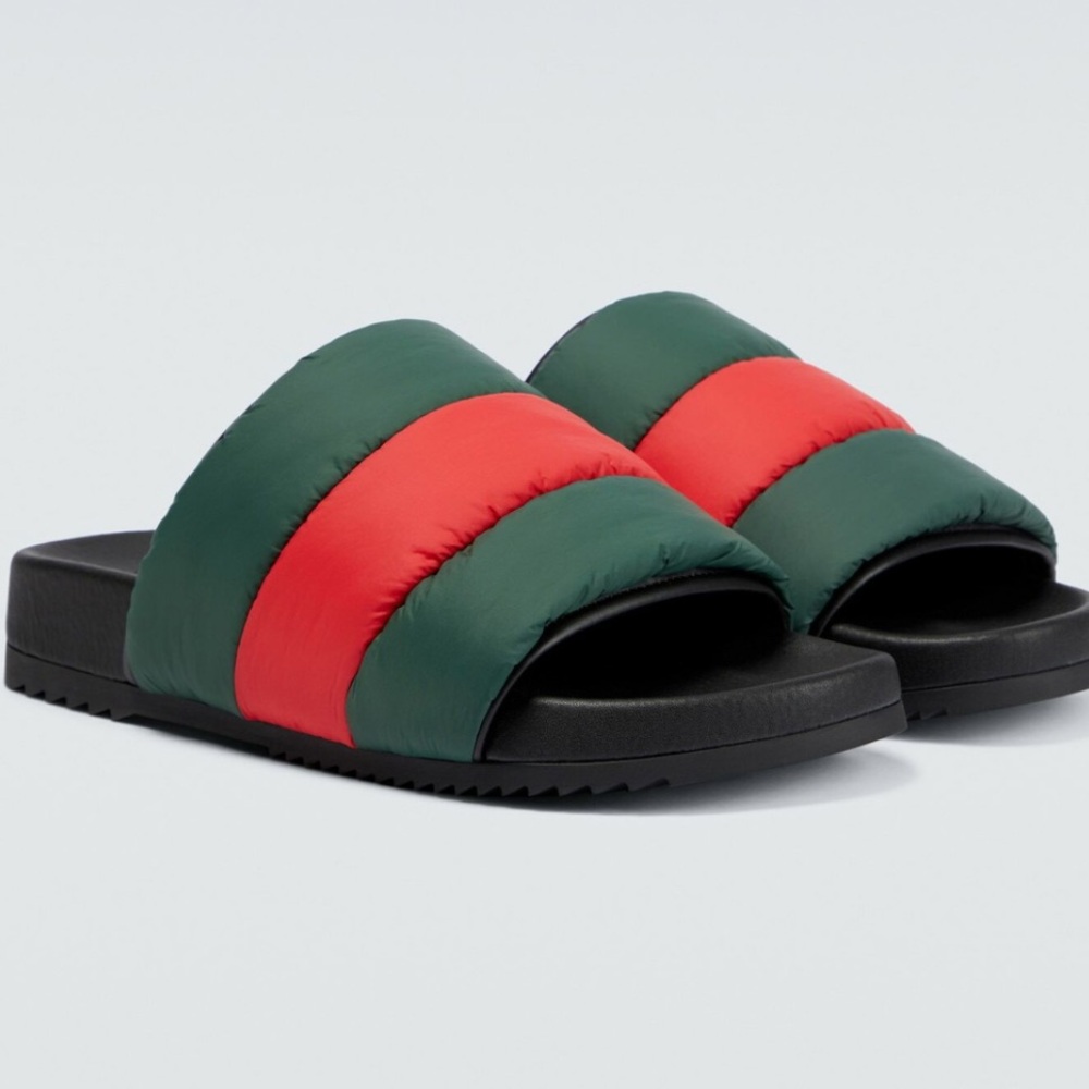 Gucci - Web padded nylon slides size 37 - Picture 7 of 15
